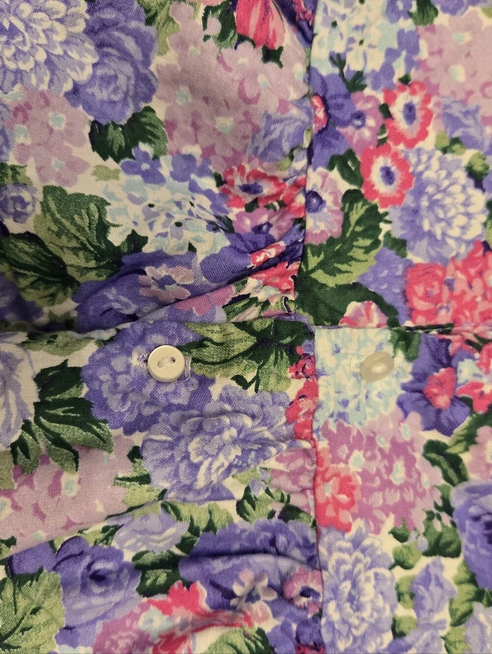 Vintage 1990s Purple Pink Floral Lace Collar Special Occasion Dress